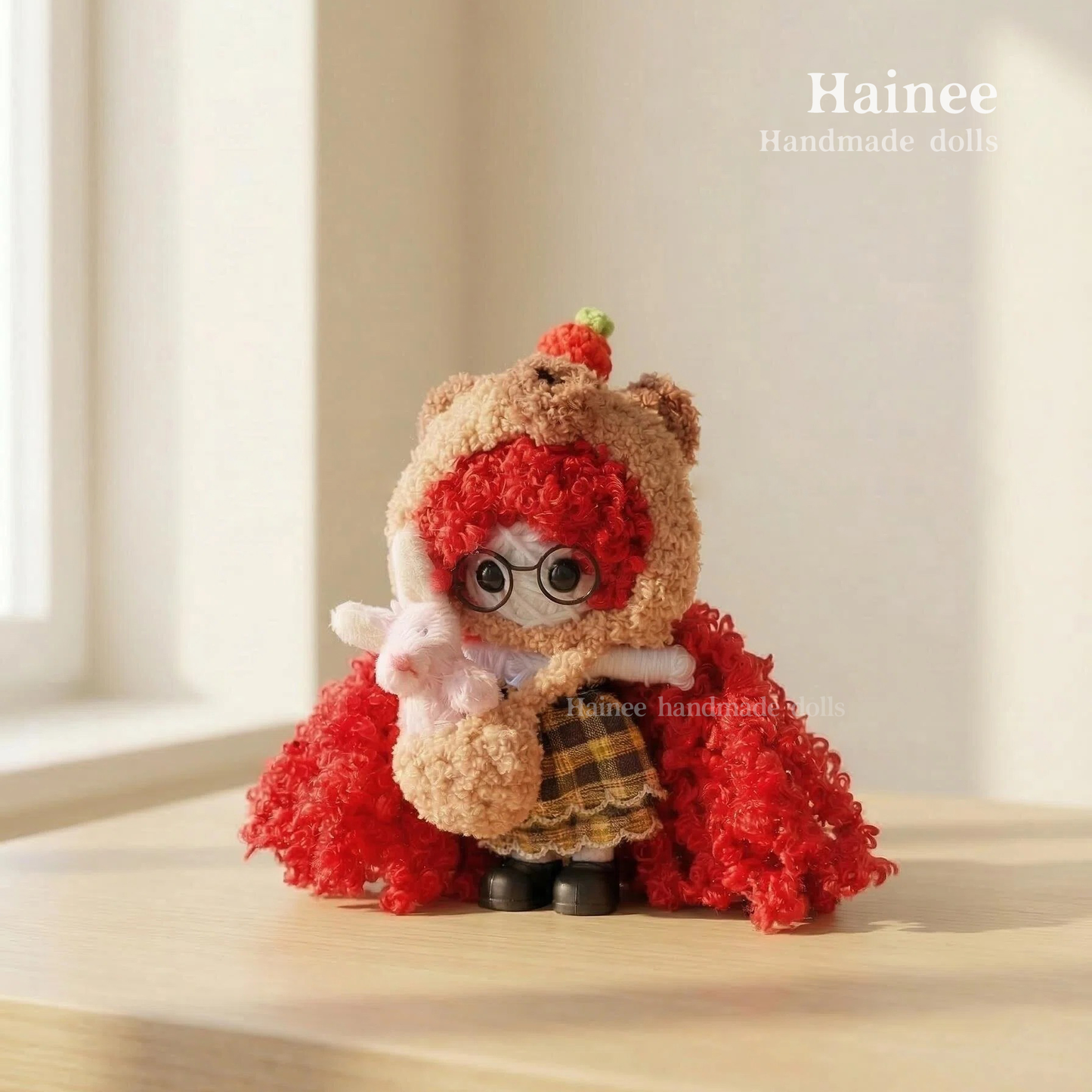 #2601 Capybara Girl-Yarn Doll
