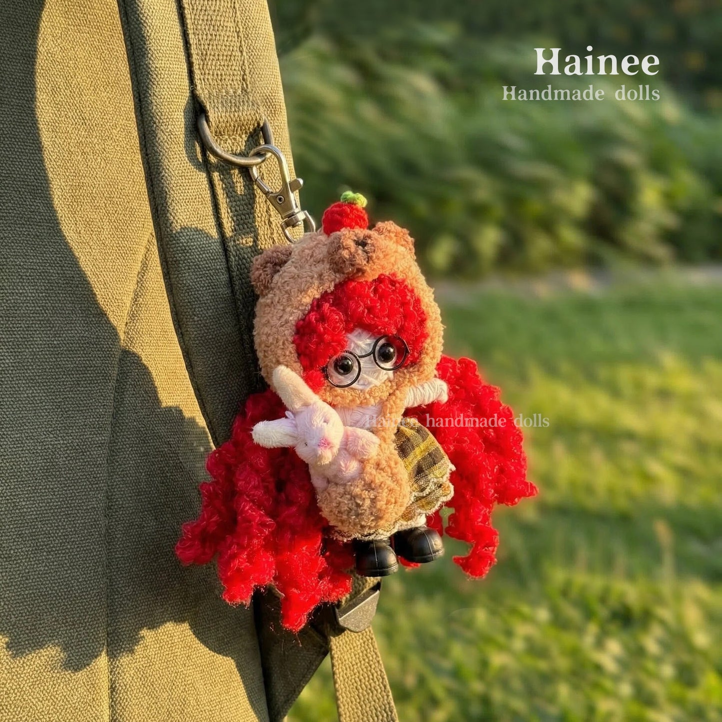 #2601 Capybara Girl-Yarn Doll