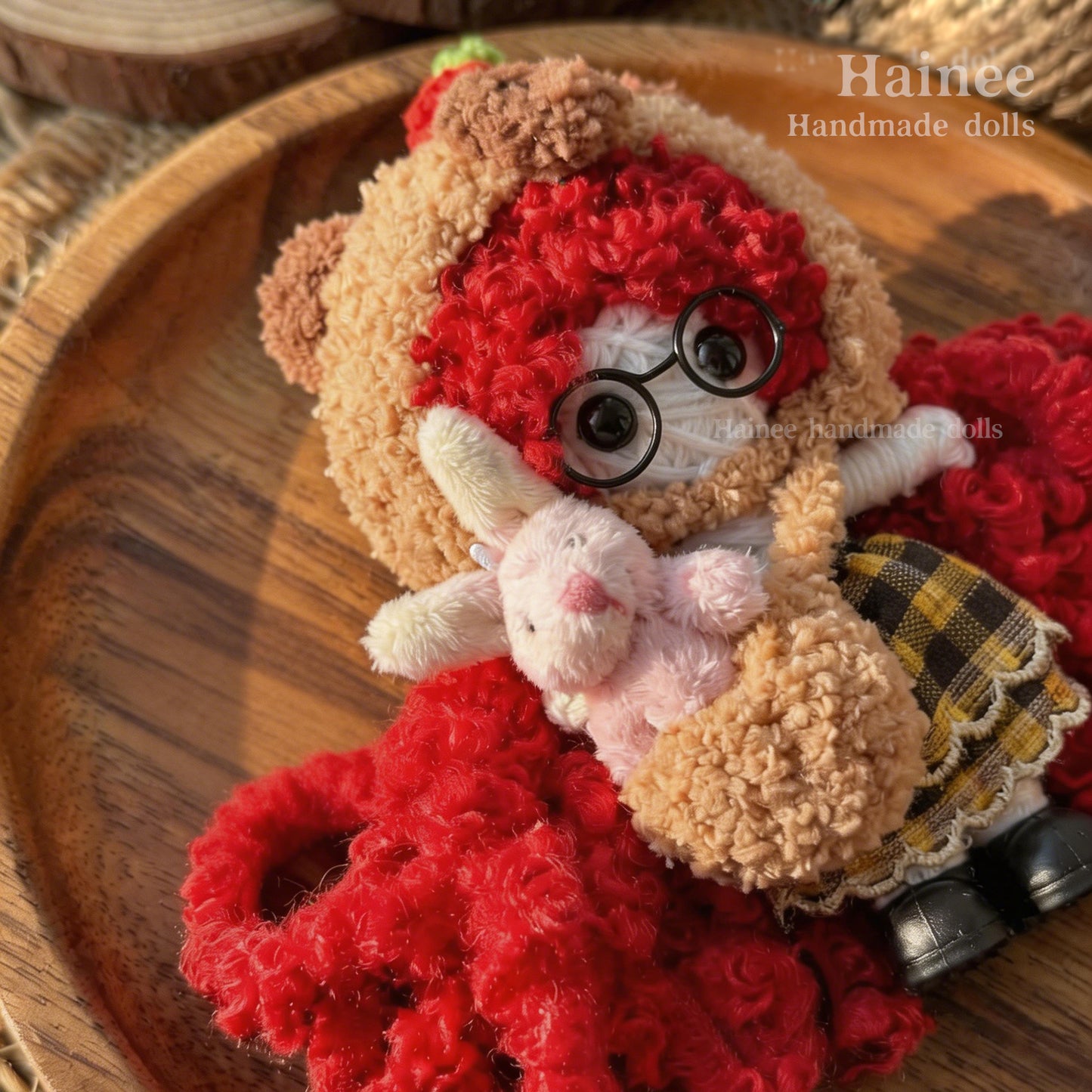 #2601 Capybara Girl-Yarn Doll
