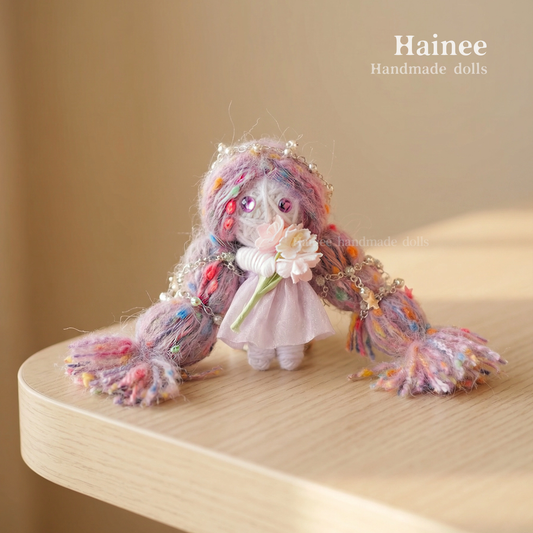 #2602 girl holding flowers