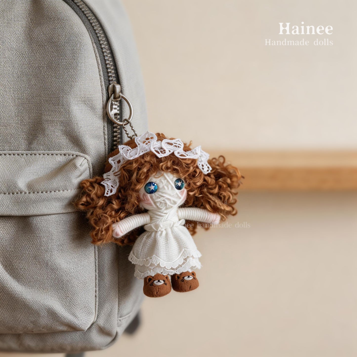 #2609 Mischievous curly-haired doll”