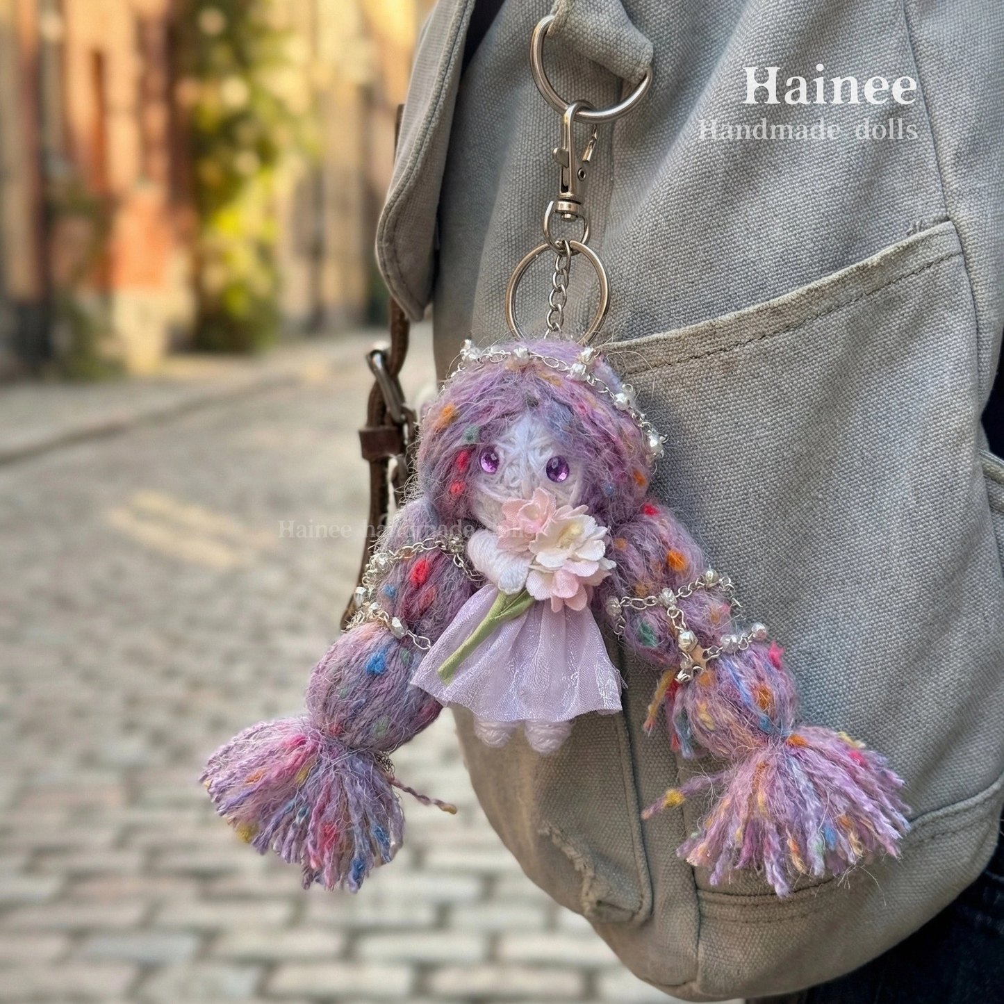 #2602 girl holding flowers
