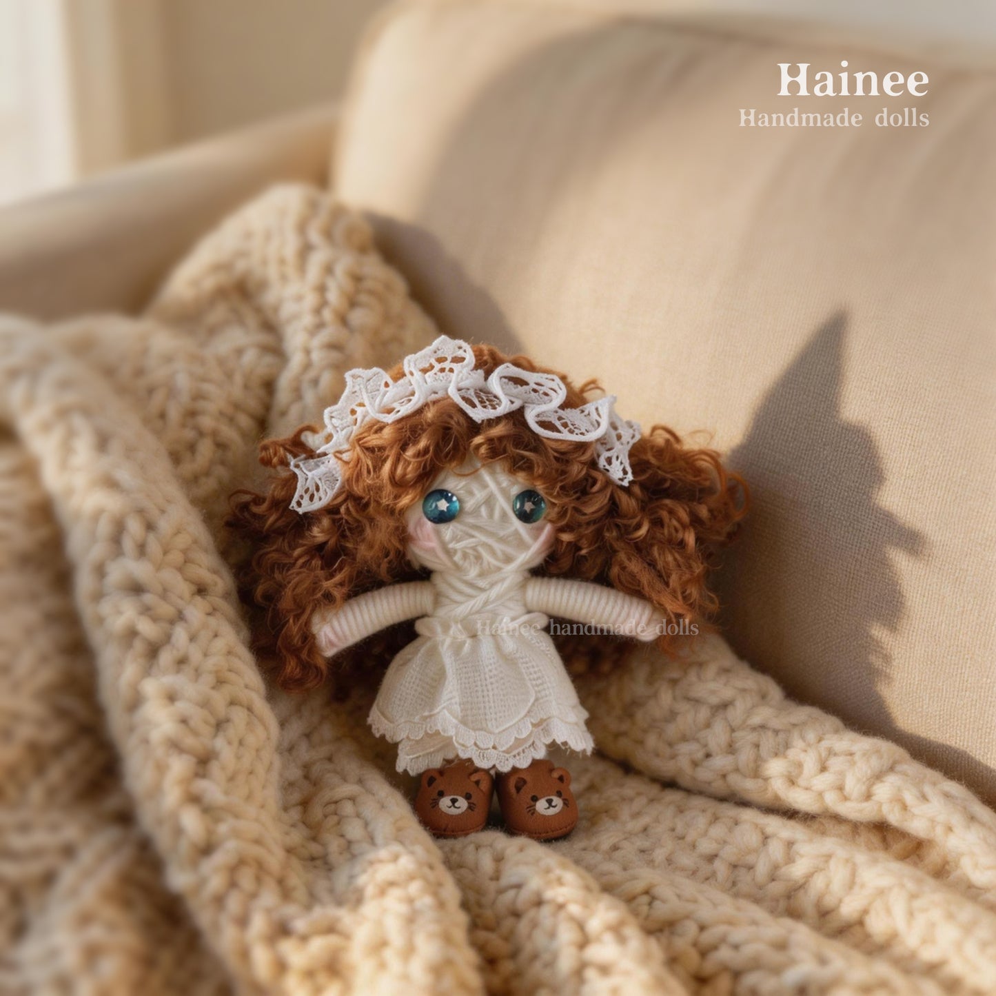 #2609 Mischievous curly-haired doll”