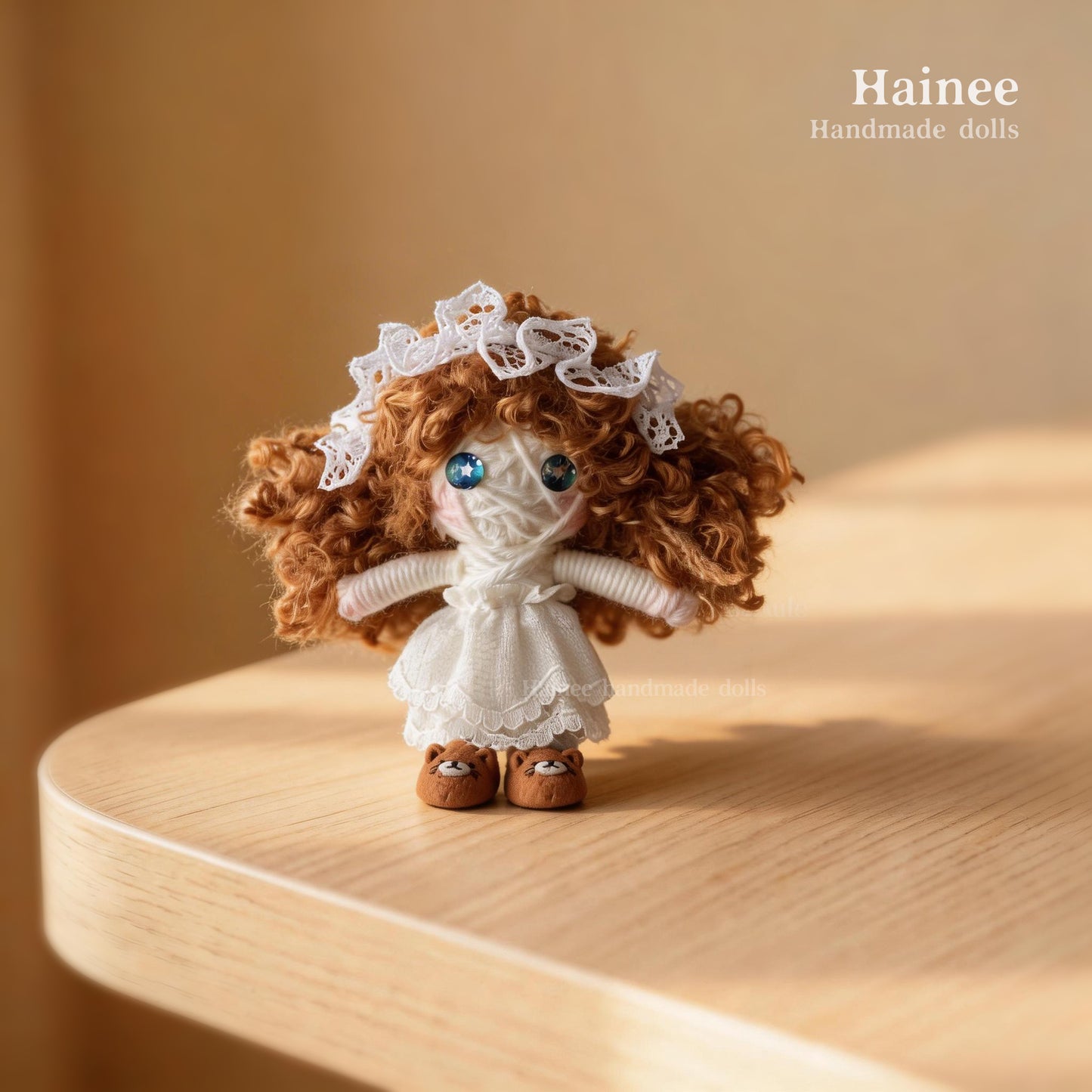 #2609 Mischievous curly-haired doll”